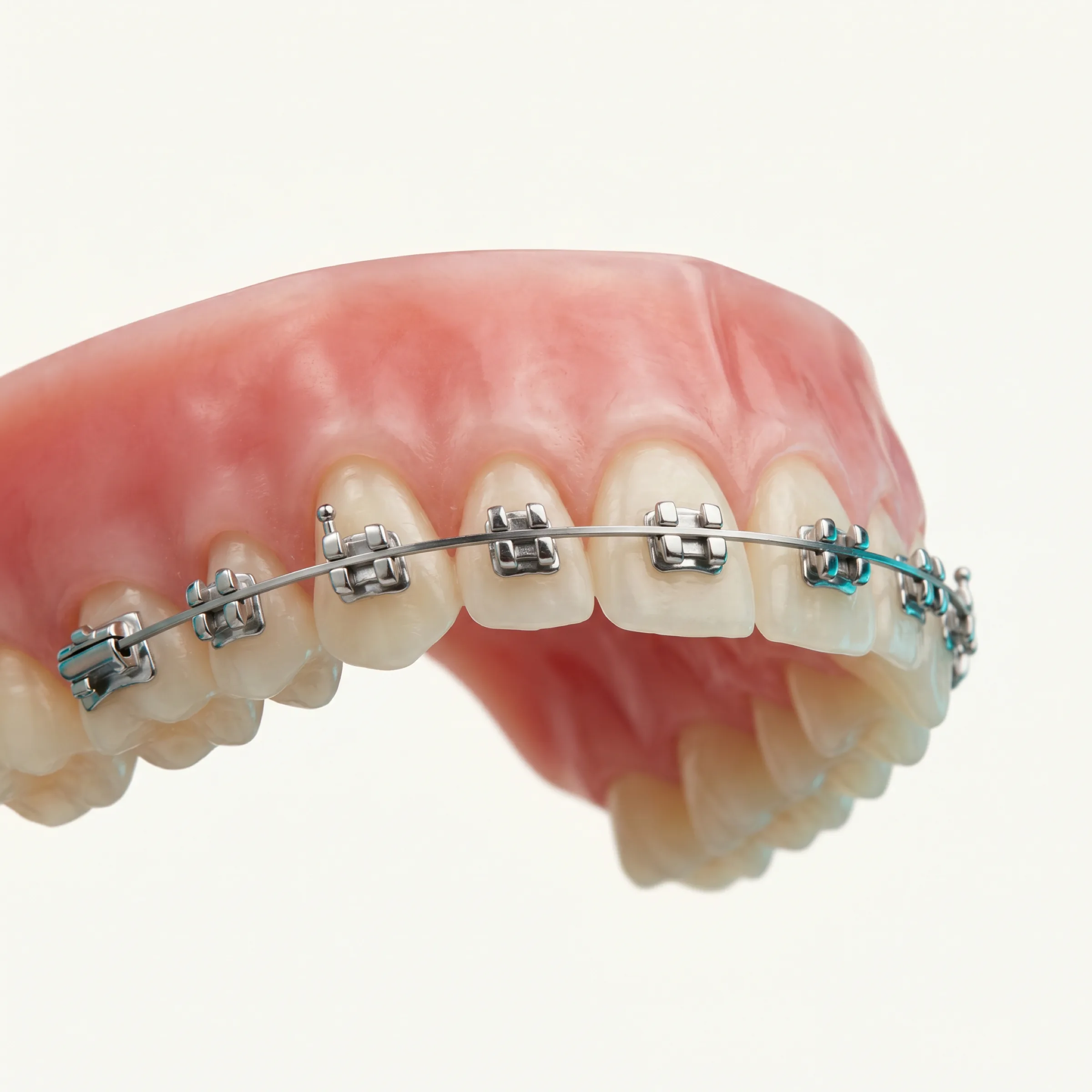 Apparecchio ortodontico fisso con brackets — ortodonzia tradizionale