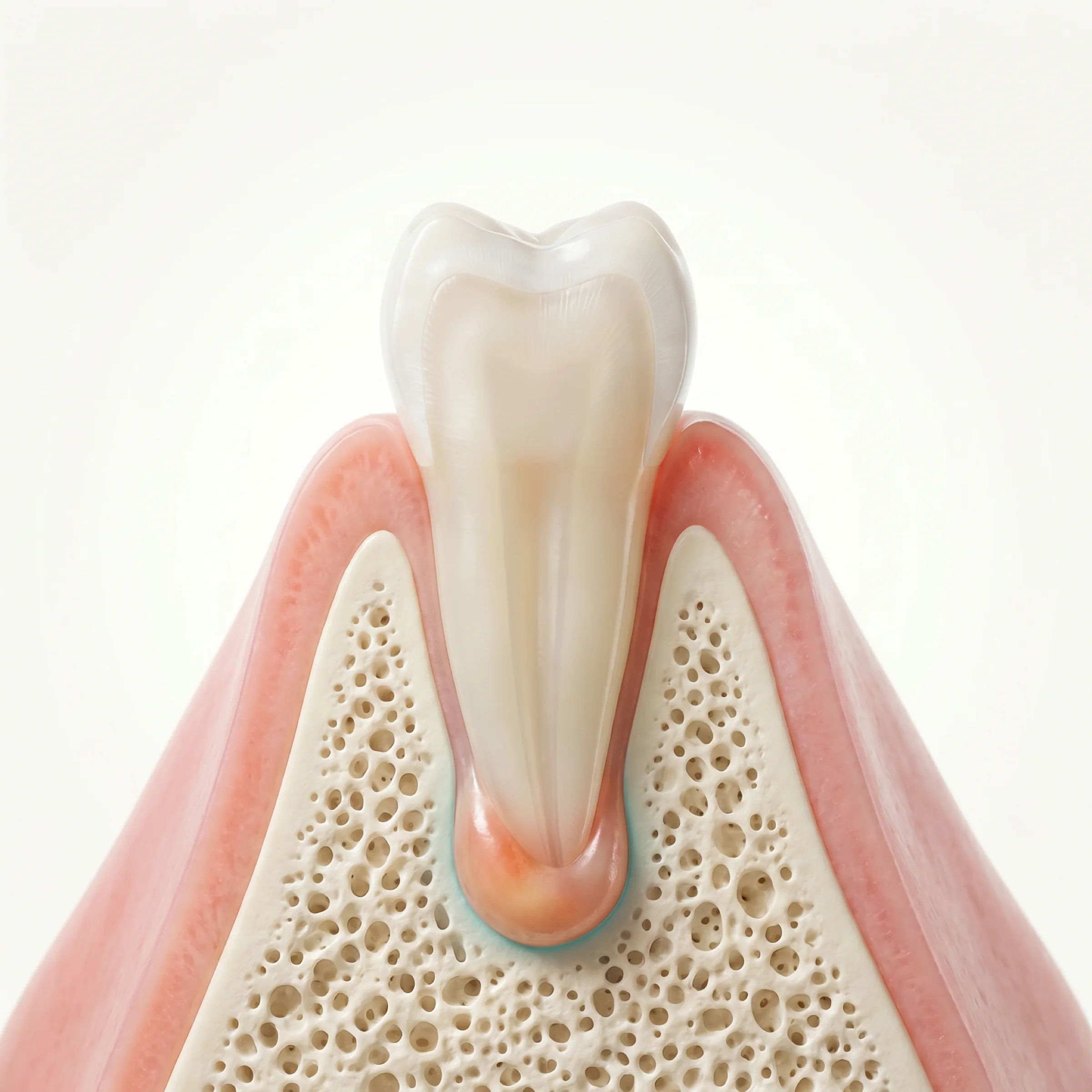 Ascesso dentale: raccolta purulenta apicale — infezione odontogena