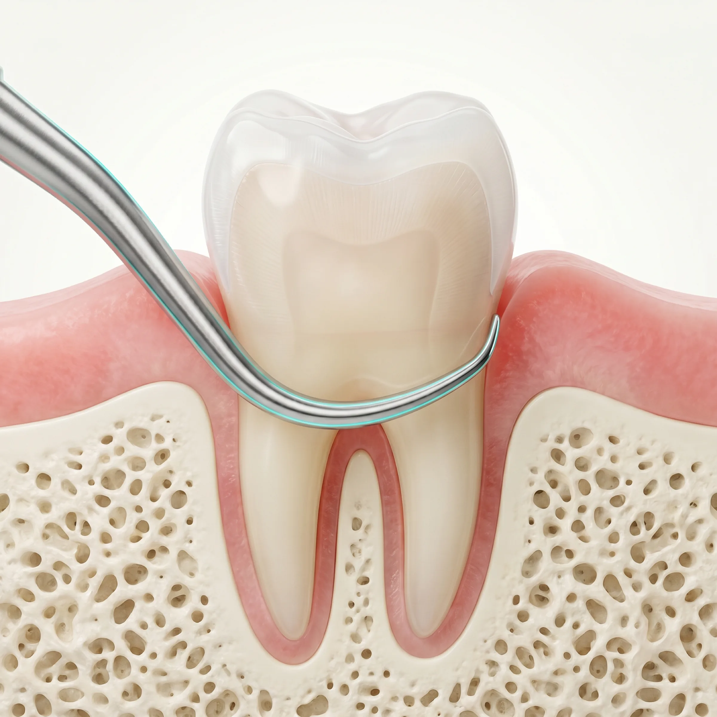 Levigatura radicolare con curette parodontale — terapia parodontale non chirurgica
